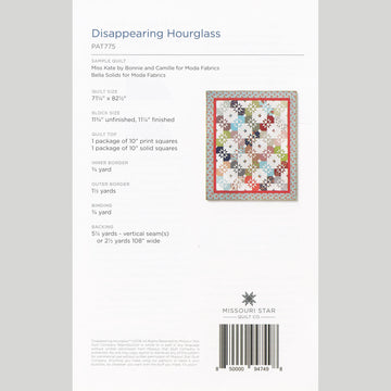 Disappearing Hourglass Quilt Pattern by Missouri Star