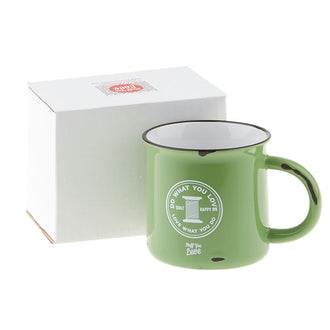 Happy Quilter Camp Mug - Lime