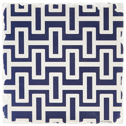 Indigo Patterns Coaster - Geometric
