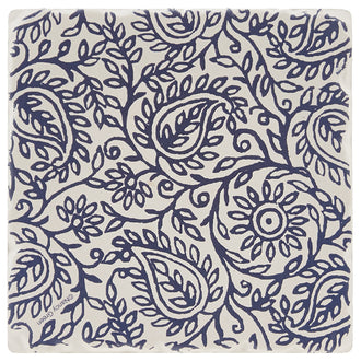 Indigo Patterns Coaster - Paisley