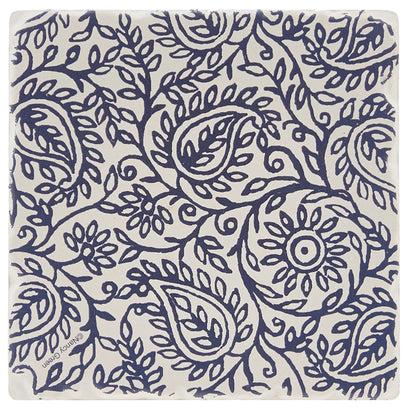 Indigo Patterns Coaster - Paisley