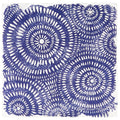 Indigo Patterns Coaster - Spirals