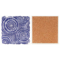 Indigo Patterns Coaster - Spirals