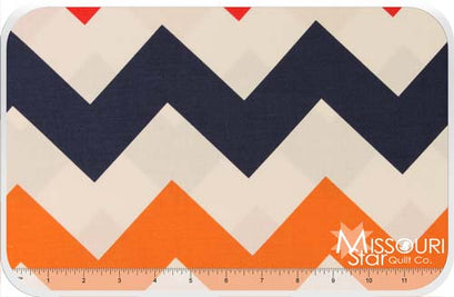 Large Cotton Chevrons - Boy Yardage