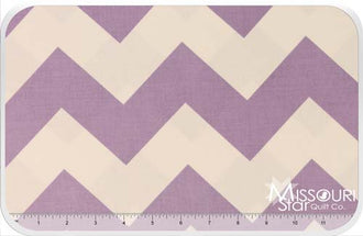 Large Cotton Chevrons - Lavendar Yardage