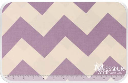 Large Cotton Chevrons - Lavendar Yardage