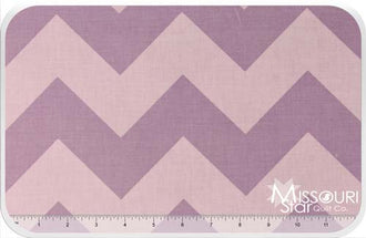 Large Cotton Chevrons - Tone on Tone Lavendar Yardage