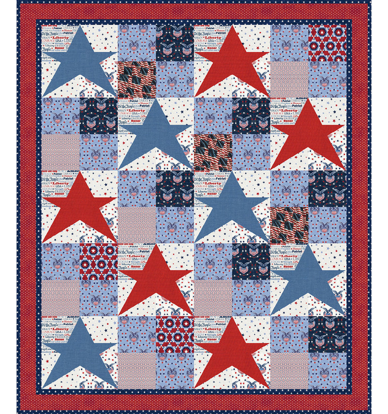 Liberty Shines Free Quilt Pattern by Larene Smith