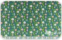 Love Birds - Blue Flowers Yardage