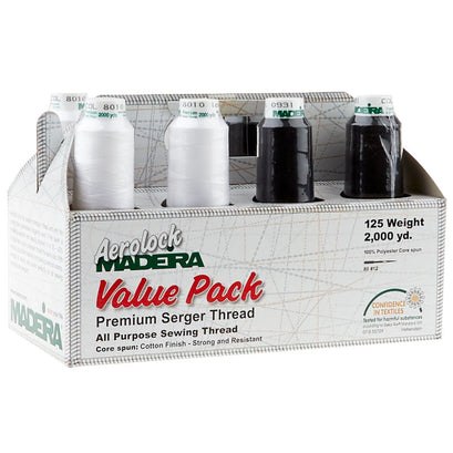 Maderira Aerolock Serger Thread Value Pack - 8 Spools