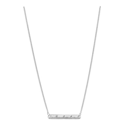Measuring Tape Necklace - Silver