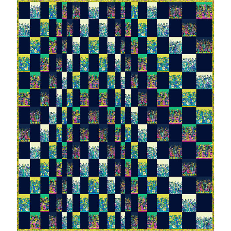 Midnight Fields Free Quilt Pattern by Natalie Crabtree