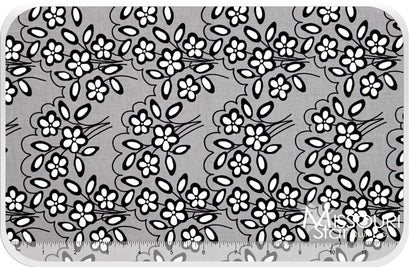 Mystique - Flower Black Yardage