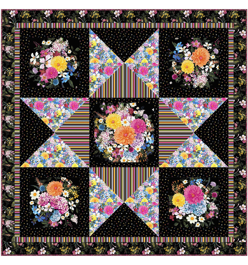 Petal Pop Star Free Quilt Pattern by Wendy Sheppard