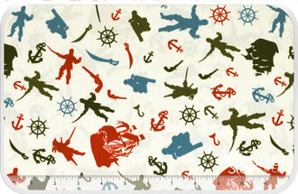 Pirate Matey's - Pirate Toss Red Yardage