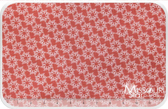 Prairie Rose - Prairie Damask Red Yardage