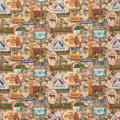 RealTree - Edge Lodge Signs Multi Yardage