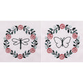 Roseberry Wreath Embroidery Quilt Block