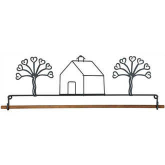 School House Dowel Quilt Hanger - 12"