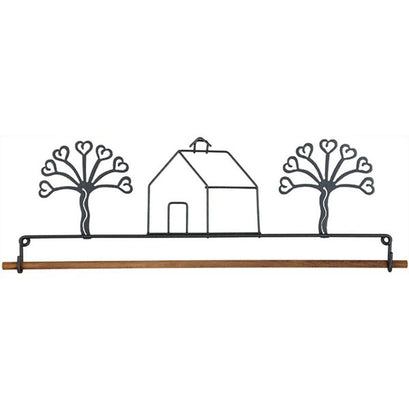 School House Dowel Quilt Hanger - 12"