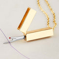 Seam Ripper Necklace - Gold