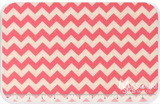 Small Cotton Chevrons - Hot Pink Yardage
