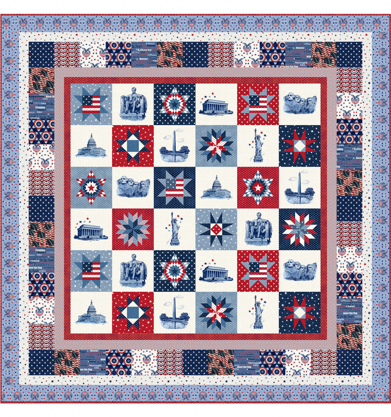 Star Spangled Stitches Free Quilt Pattern by Wendy Sheppard