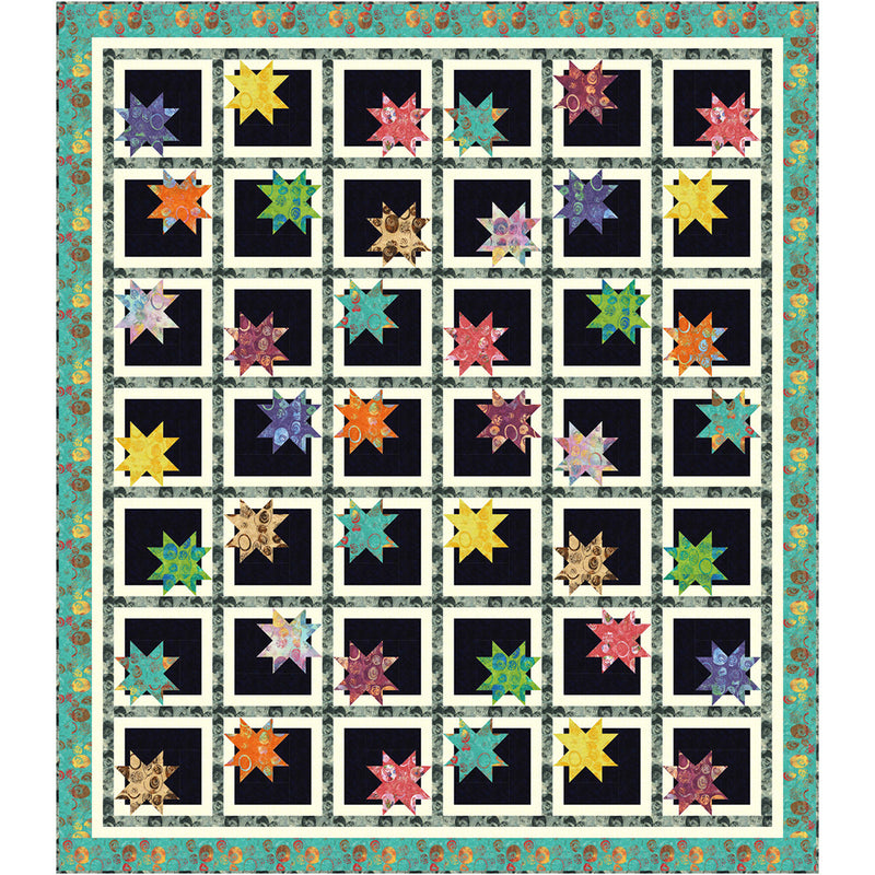 Stellar Flow Free Quilt Pattern by Wendy Sheppard