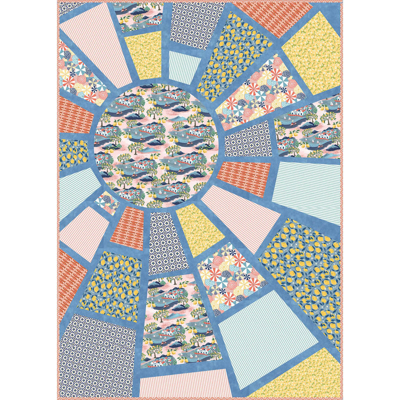 Sunrays Free Quilt Pattern by Natalie Crabtree