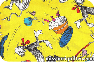 The Cat in the Hat - Yellow Celebration Yardage