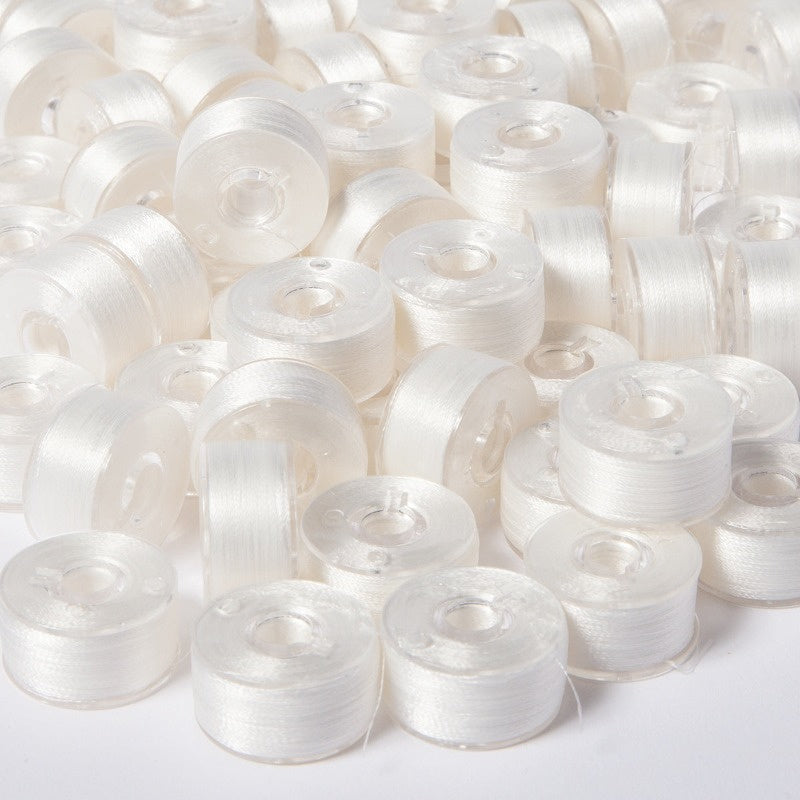 White Clear Glide Class 15 Bobbins Primary Image