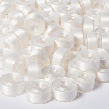 White Clear Glide Class 15 Bobbins Primary Image