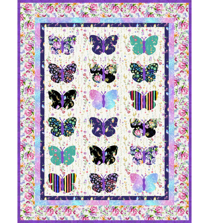 Wildflower Wings Free Quilt Pattern by Lisa DeBee Schiller