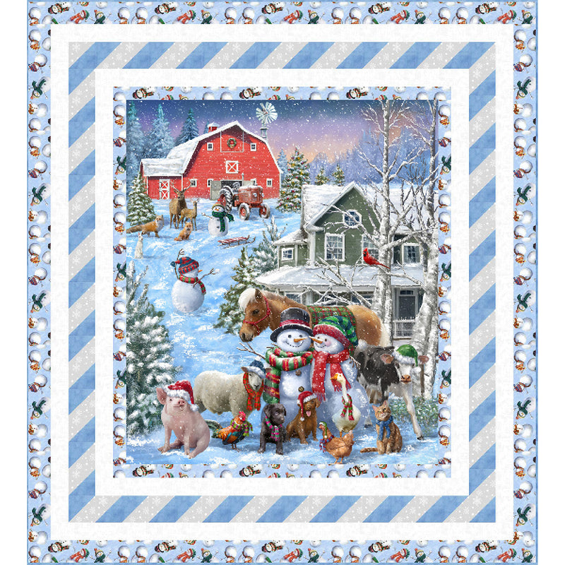 Winter on the Farm Free Quilt Pattern by Wendy Sheppard