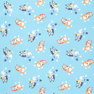 Bluey - Bluey and Bingo Light Blue Yardage