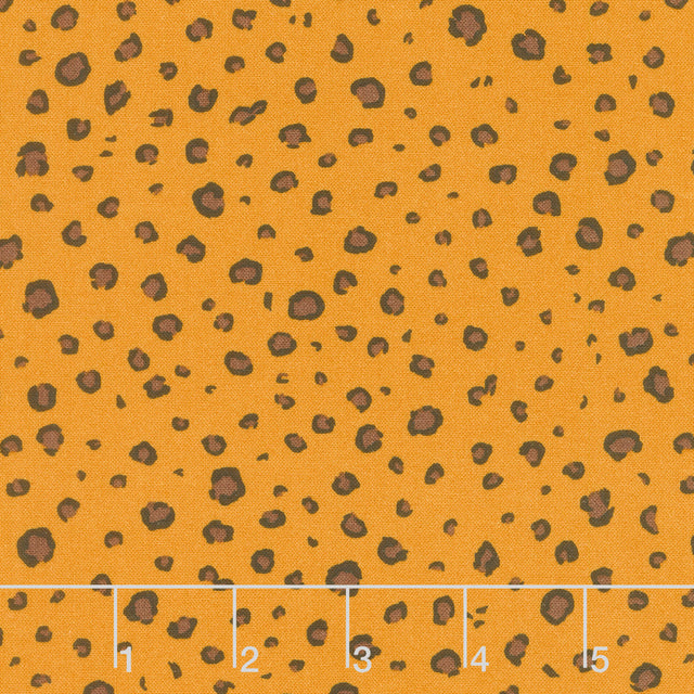 Leafy Keen - Spots Butterscotch Yardage Primary Image