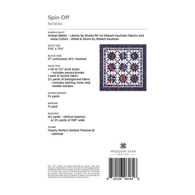 Spin Off Quilt Pattern by Missouri Star Alternative View #1