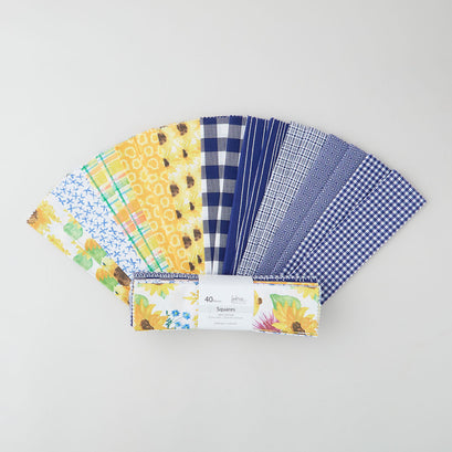 Sunflower Check Favorites 10" Squares - 40 Piece
