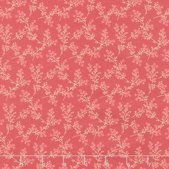Strawberries and Cream - Spring Bouquet Barn Red Yardage