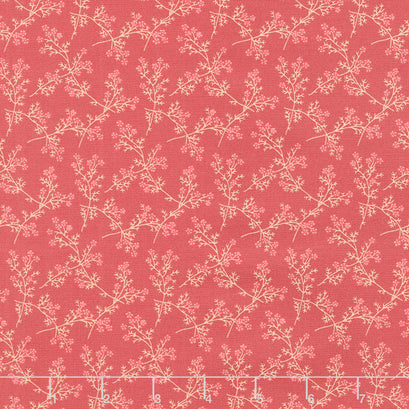 Strawberries and Cream - Spring Bouquet Barn Red Yardage