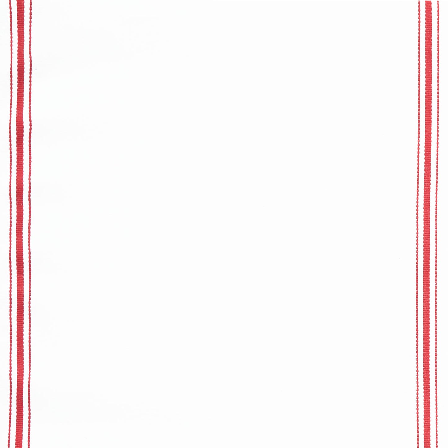 Toweling Basics - Skinny Stripe White Red Yardage Primary Image