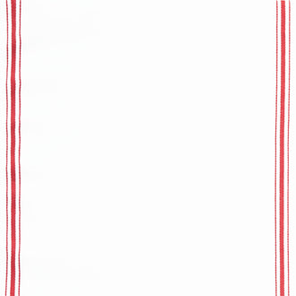 Toweling Basics - Skinny Stripe White Red 16" Toweling Yardage