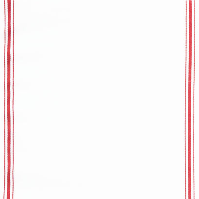 Toweling Basics - Skinny Stripe White Red 16" Toweling Yardage