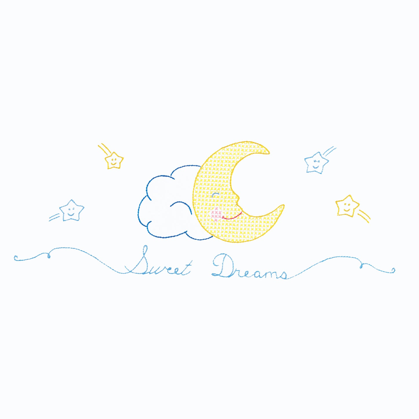 Sweet Dreams Embroidery Child Pillowcase Alternative View #1