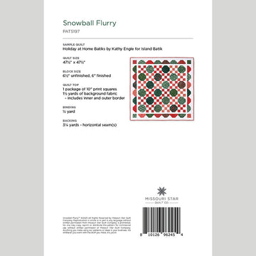 Snowball Flurry Quilt Pattern by Missouri Star Alternative View #1