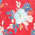 Sweet Freedom - Main Floral Red Sparkle Yardage