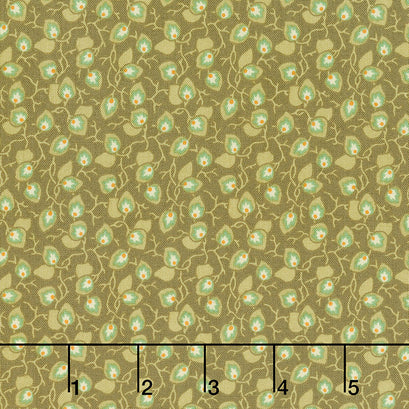 Practical Magic - Vine Olive Yardage