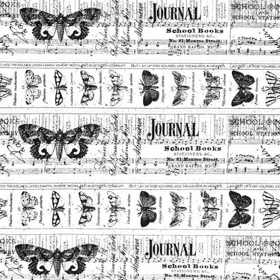 Art Journal - Border White Yardage