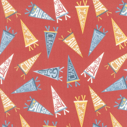All Star - Pennant Party Rust Yardage