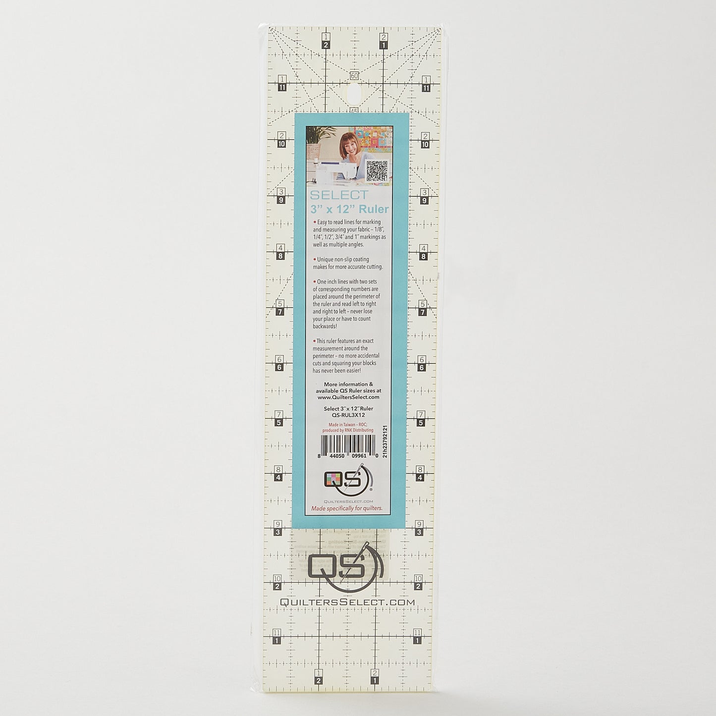 Quilters Select Non-Slip Ruler - 3" x 12" Alternative View #1